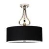 Falmouth 3 Light IP44 Semi Flush Ceiling Light in Polished Chrome