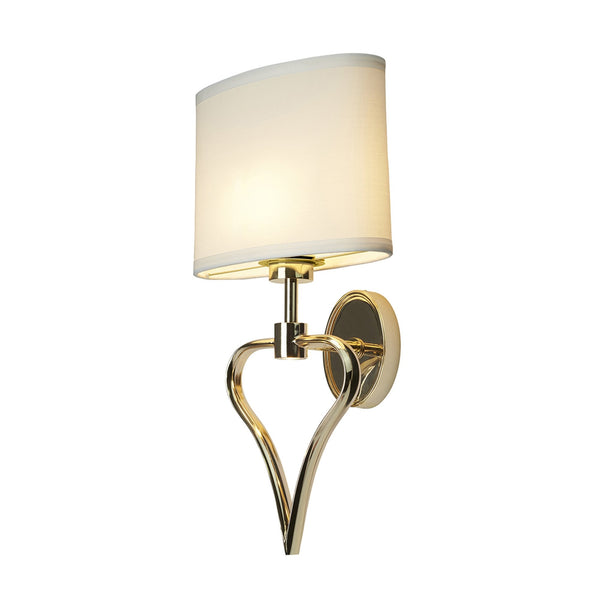 Falmouth 2 Light IP44 Bathroom Wall Light in French Gold