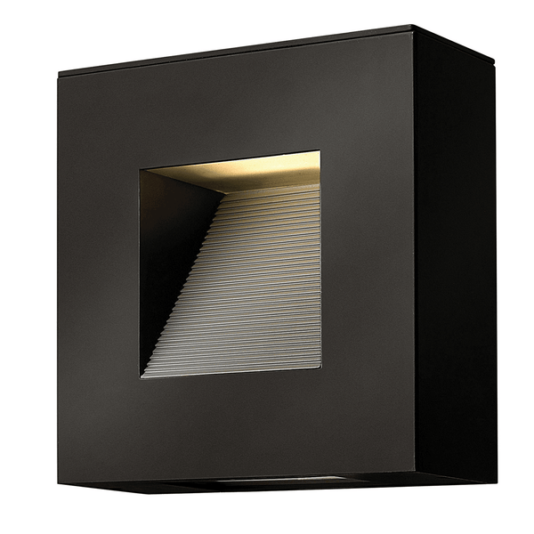 Luna Solid Aluminium LED Wall Light in Satin Black