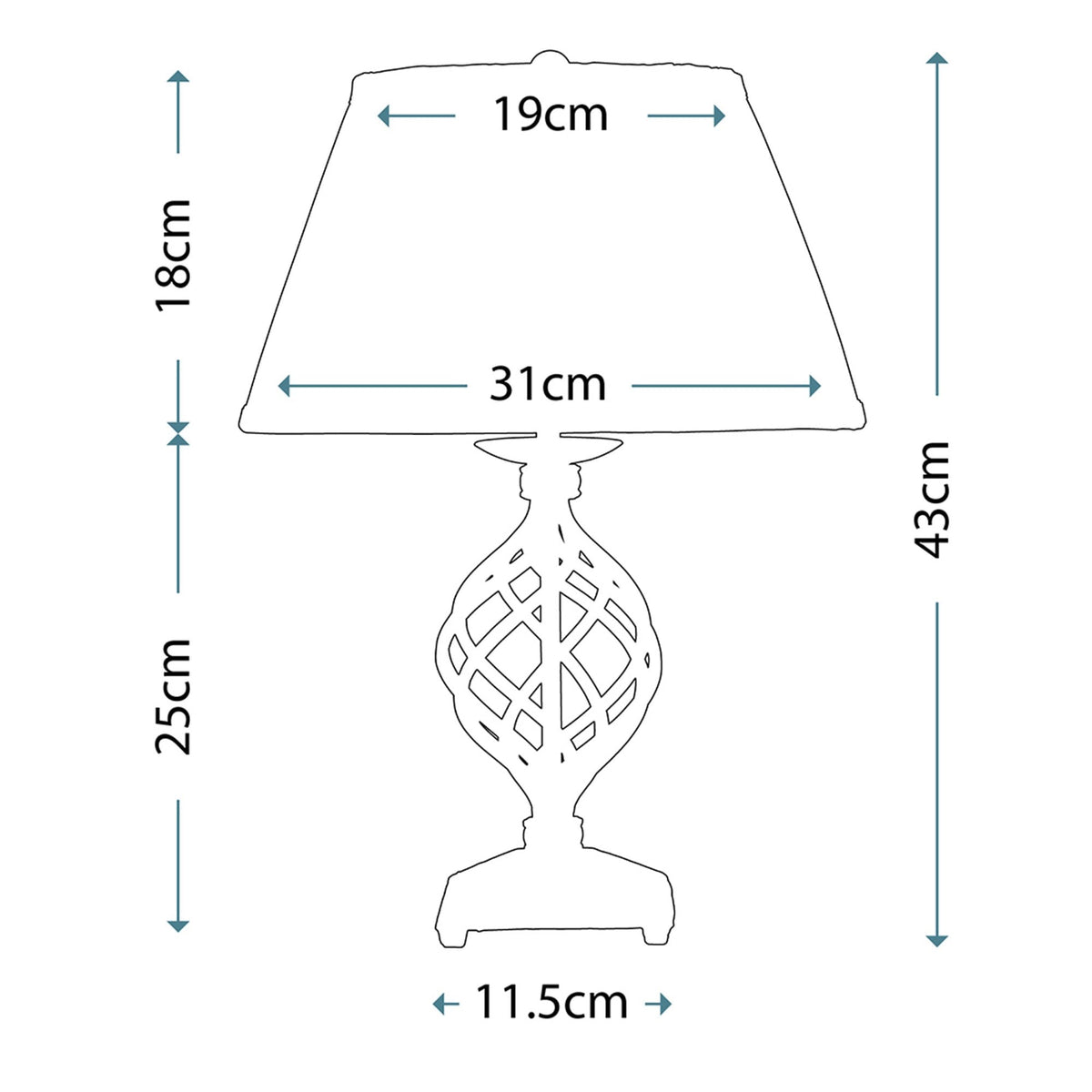 Belfry Hand Forged Table Lamp