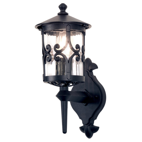 Hereford IP23 Exterior Wall Lantern in Black