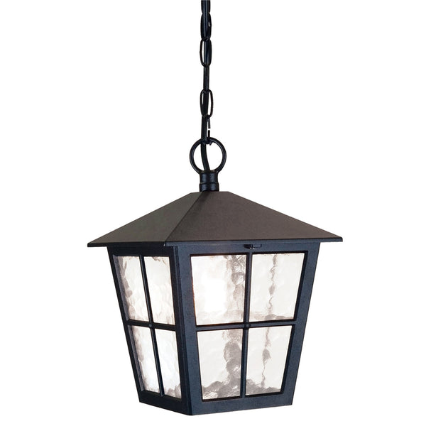 Canterbury Medium IP43 Chain Lantern in Black