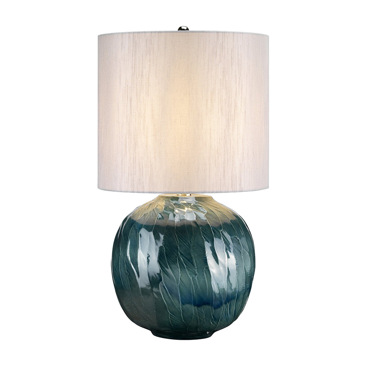 Blue Globe Ceramic Table Lamp