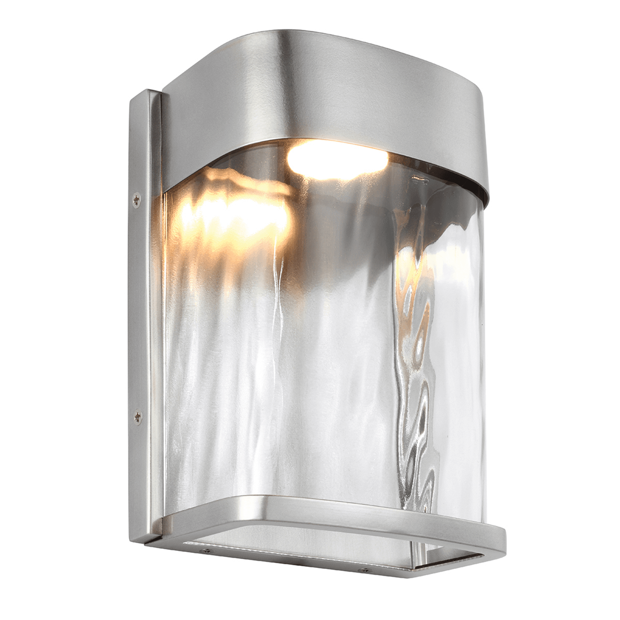 Feiss Bennie Small LED Outdoor Wall Light in Painted Brushed Steel ...