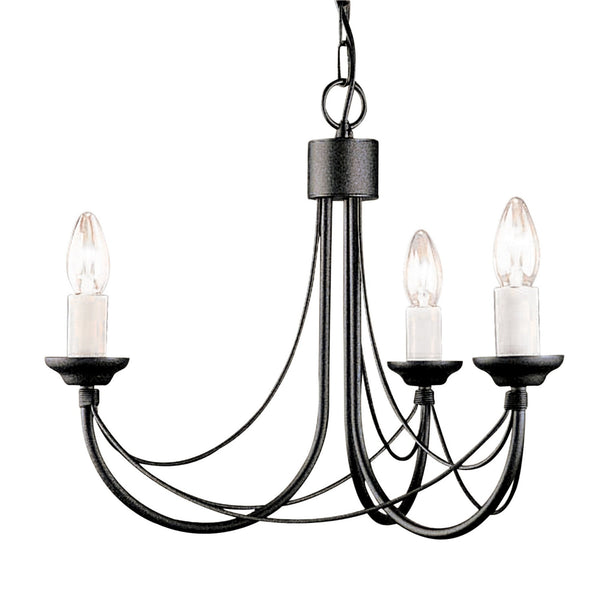 Carisbrooke Gothic 3 Light Duo-Mount Chandelier