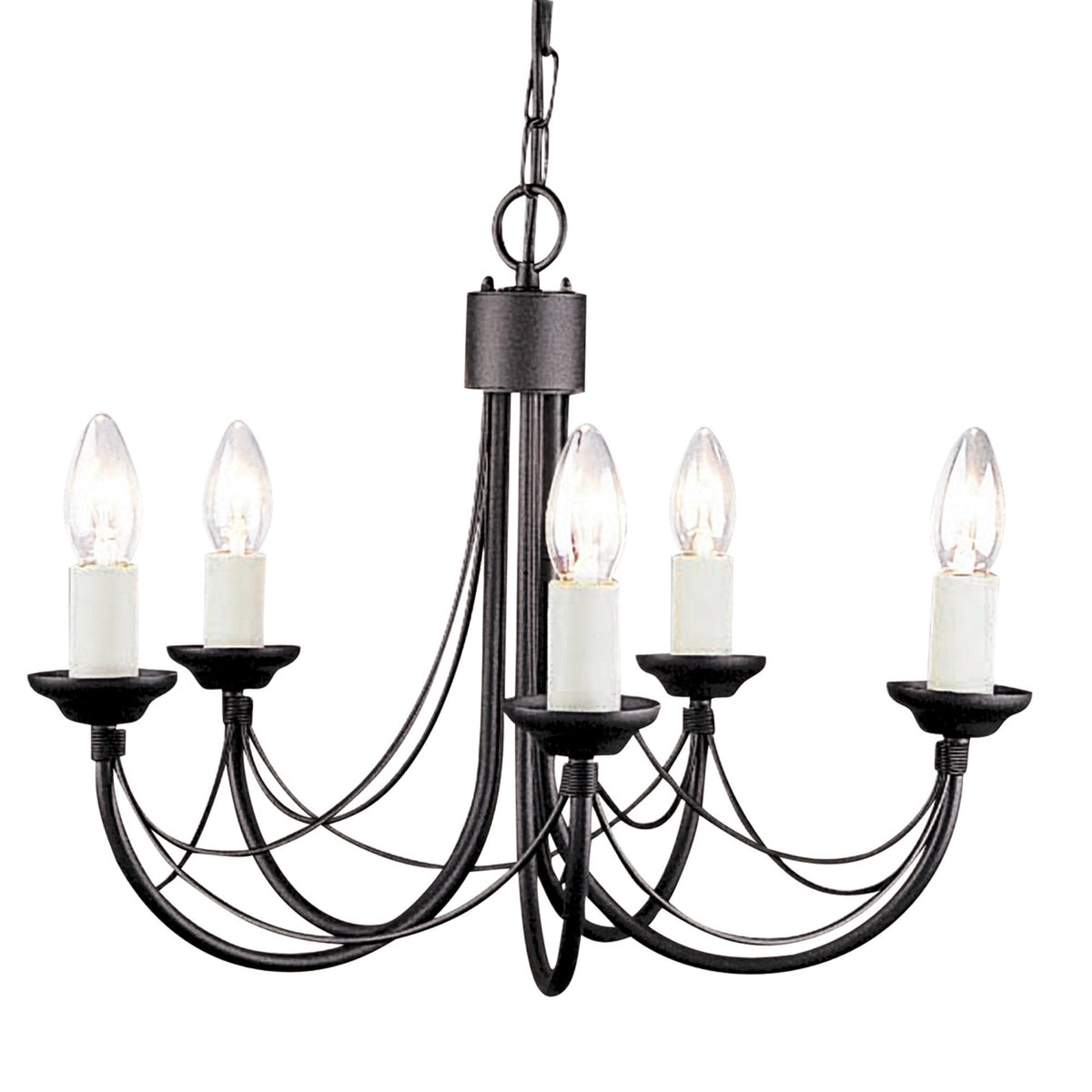 Carisbrooke Gothic 5 Light Duo-Mount Chandelier