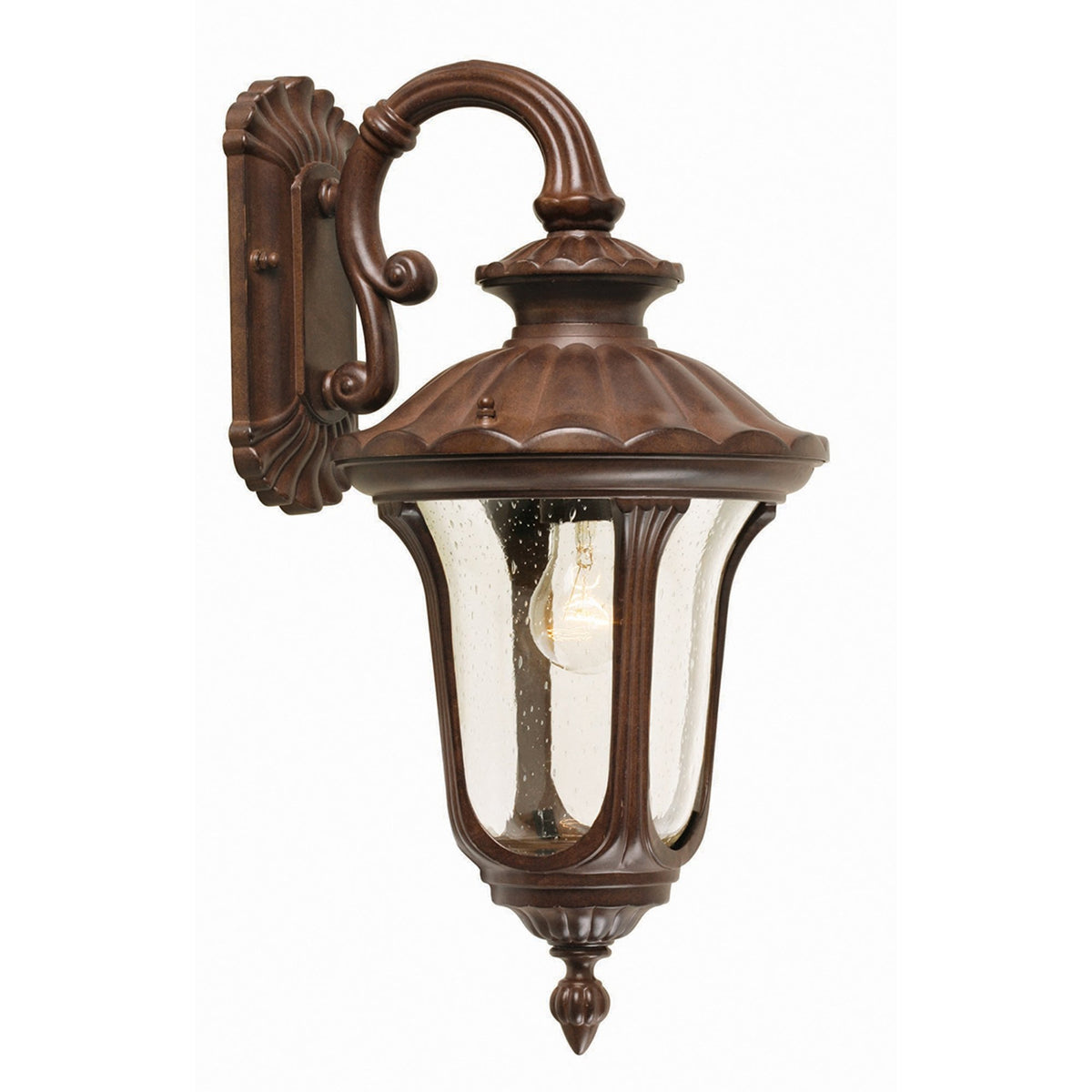 Chicago Small Down Wall Lantern Rusty Bronze Patina