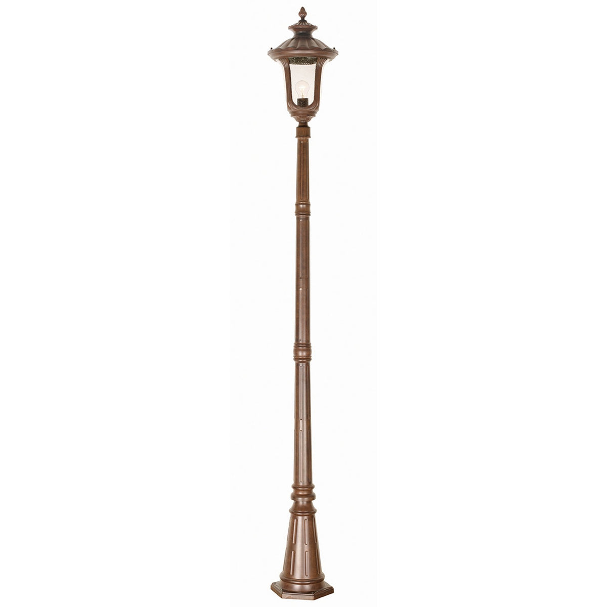 Chicago Medium Lamp Post in Rusty Bronze Patina