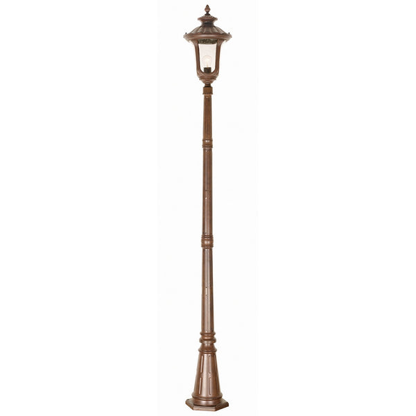Chicago Medium Lamp Post in Rusty Bronze Patina