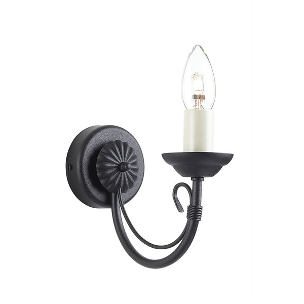Chartwell Single Arm Wall Light in Black