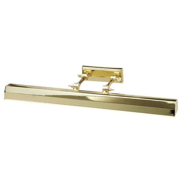 Chawton Large Adjustable Picture Light in Polished Brass