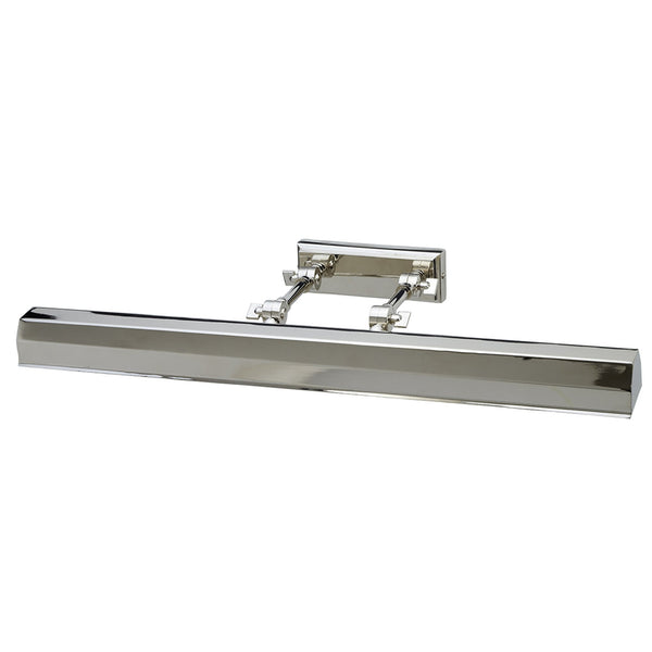 Chawton Large Adjustable Picture Light in Polished Nickel