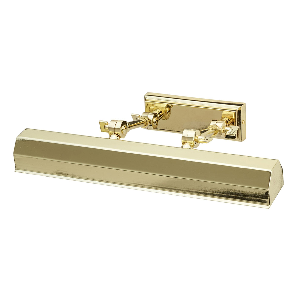 Chawton Medium Adjustable Picture Light in Polished Brass