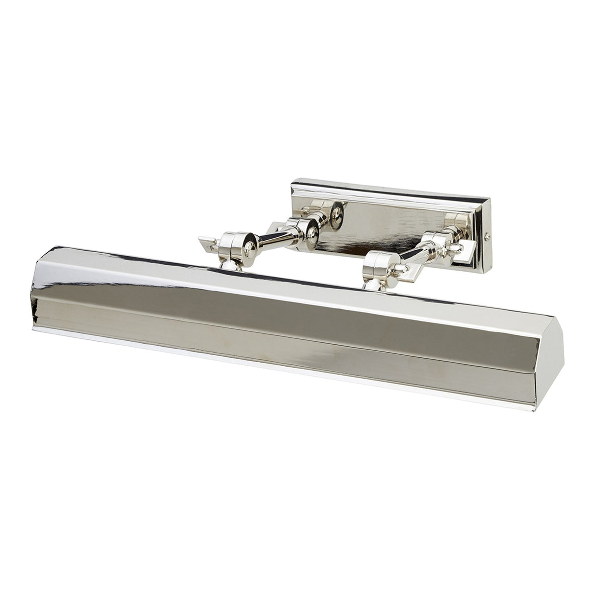 Chawton Medium Adjustable Picture Light in Polished Nickel