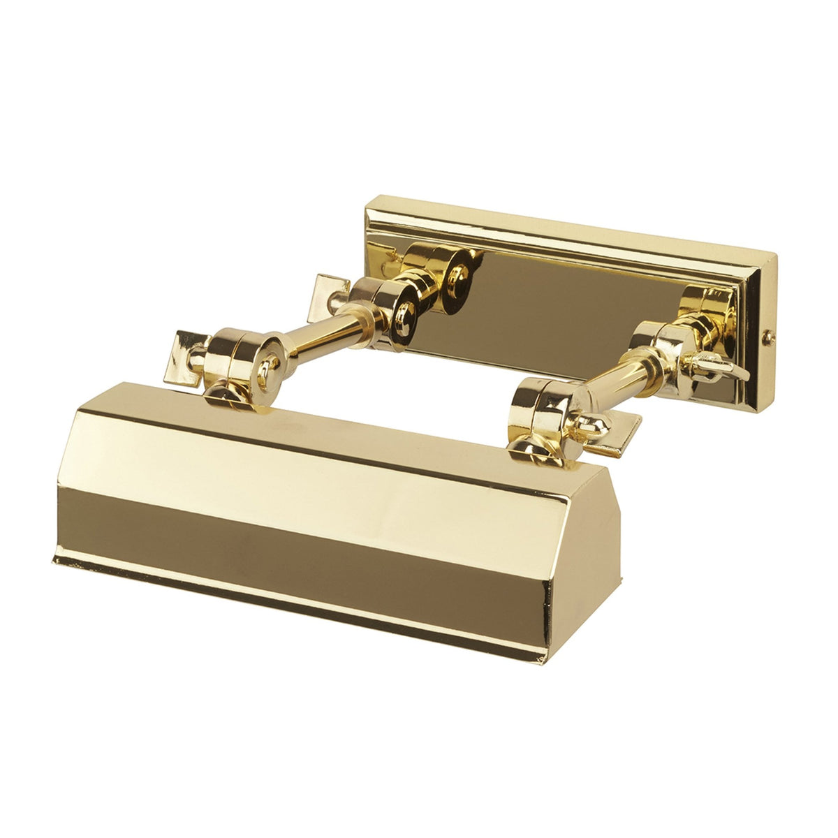 Chawton Small Adjustable Picture Light in Polished Brass