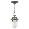 Reef Outdoor Chain Lantern Pendant in Hematite