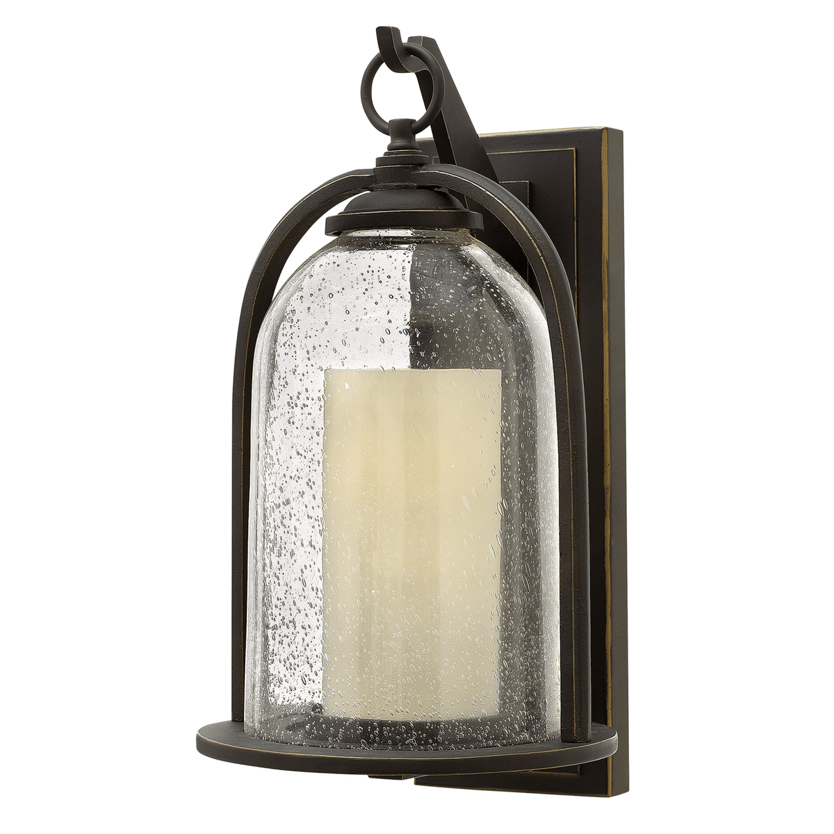 Quincy Medium Outdoor Wall Lantern in Oil Rubbed Bronze