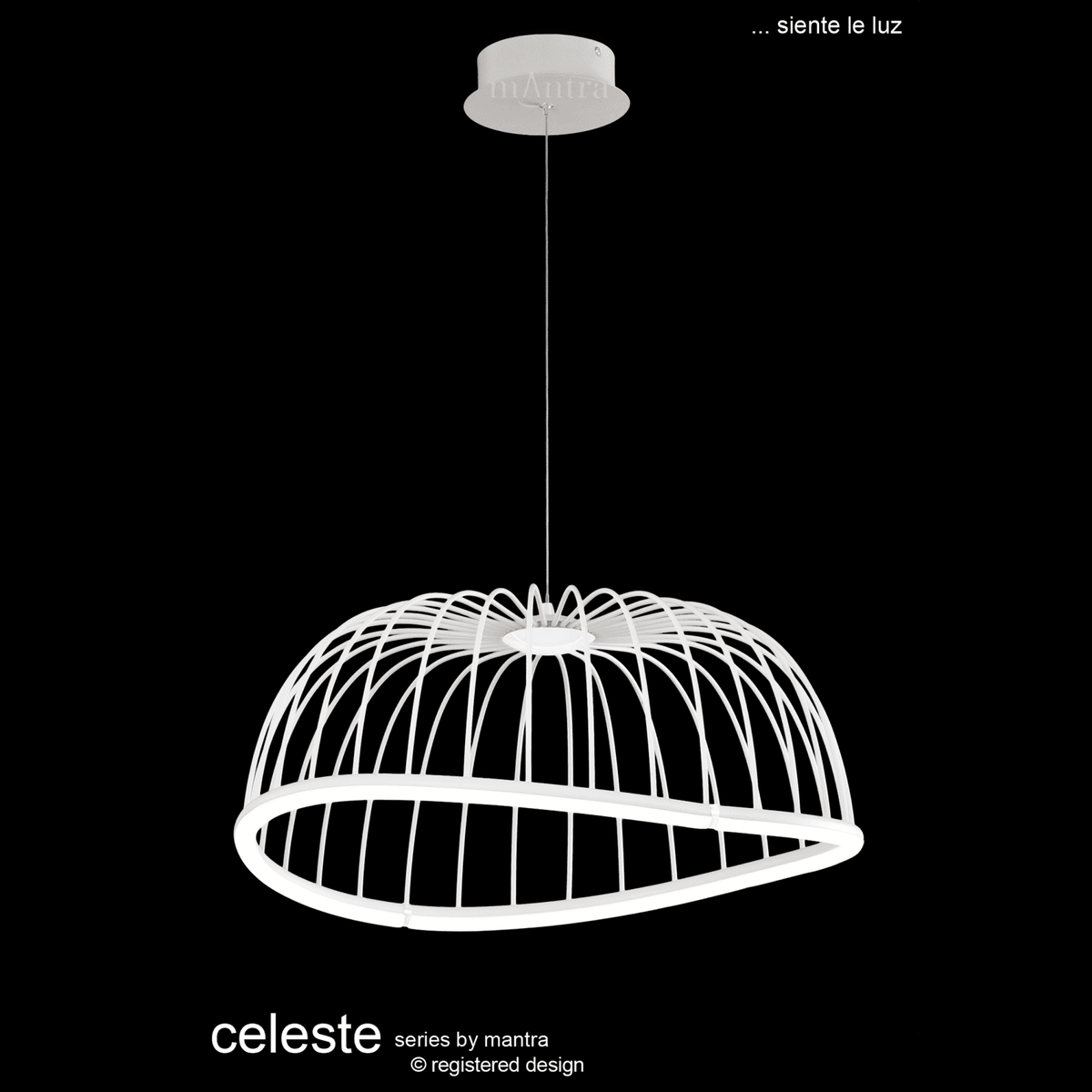 Ex Display Celeste 610 LED Pendant Light in White