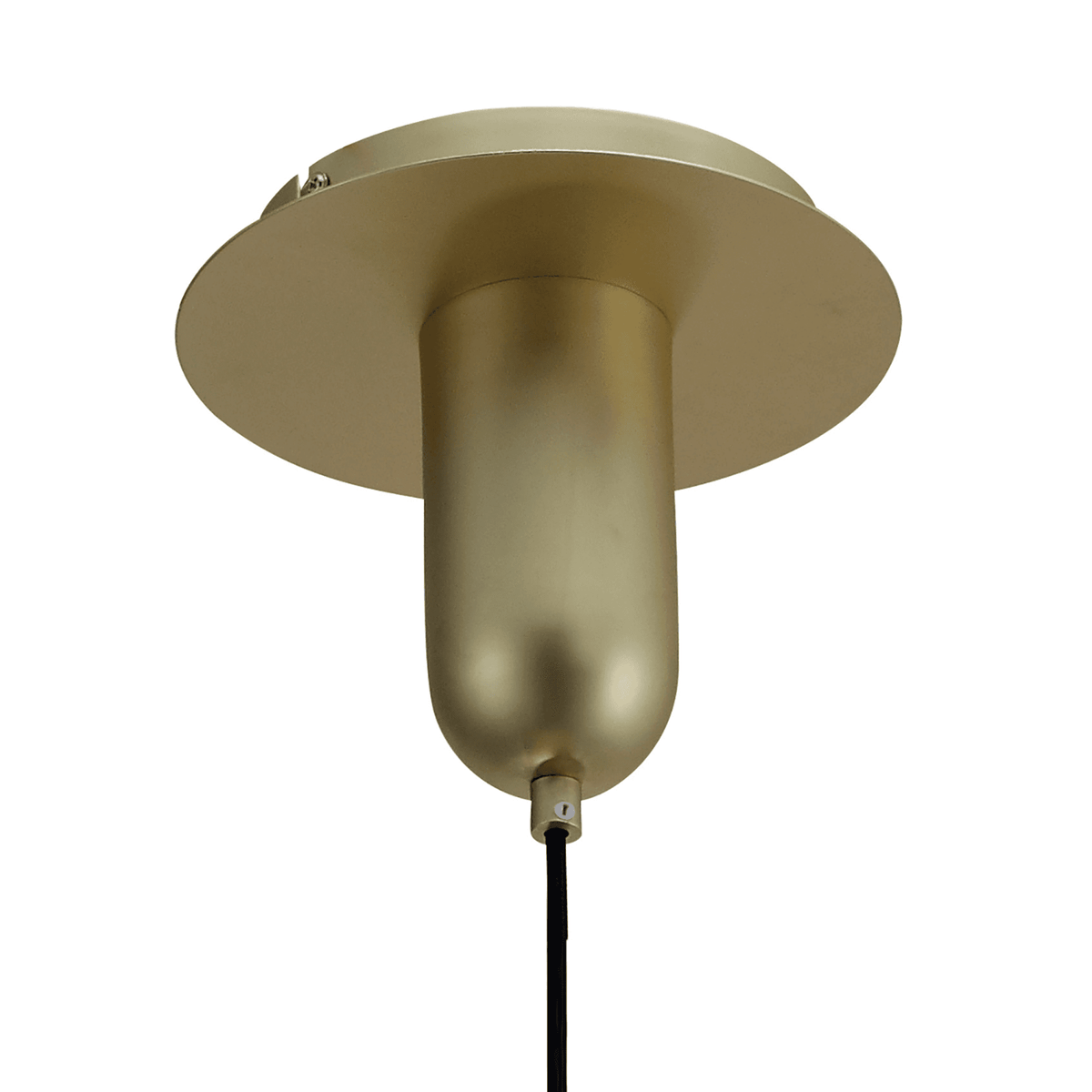 Jarras 40cm Large Matt Gold and Cognac Glass Pendant Light