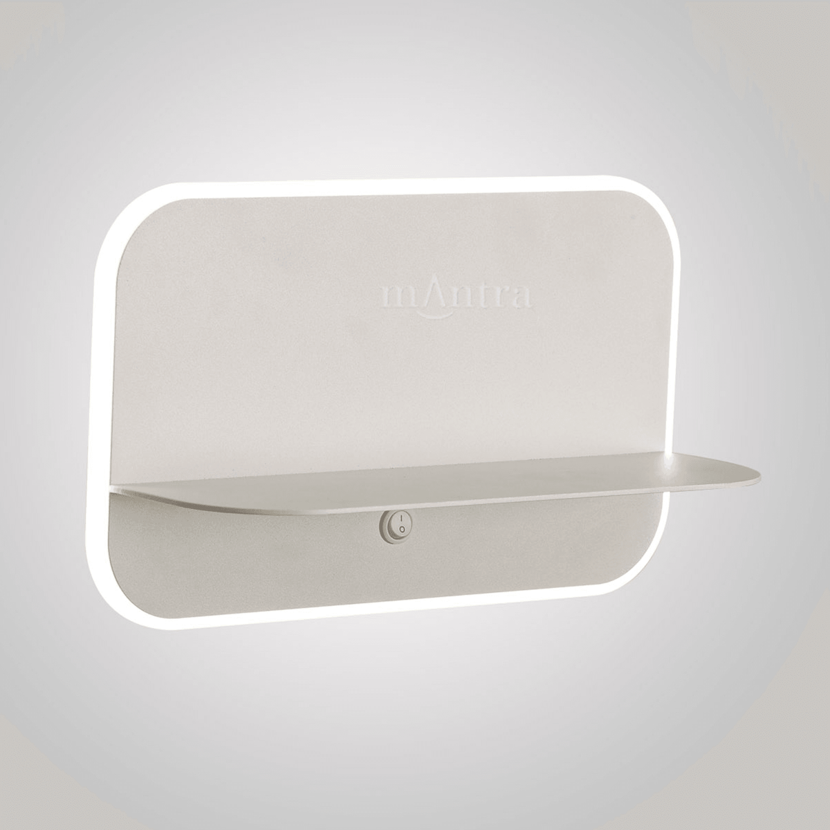 Lanzarote Wall Light Shelf with USB Socket in White