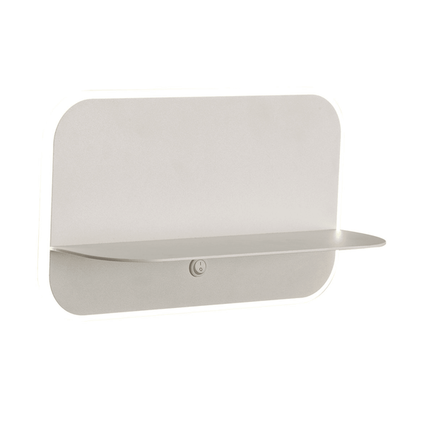 Lanzarote Wall Light Shelf with USB Socket in White
