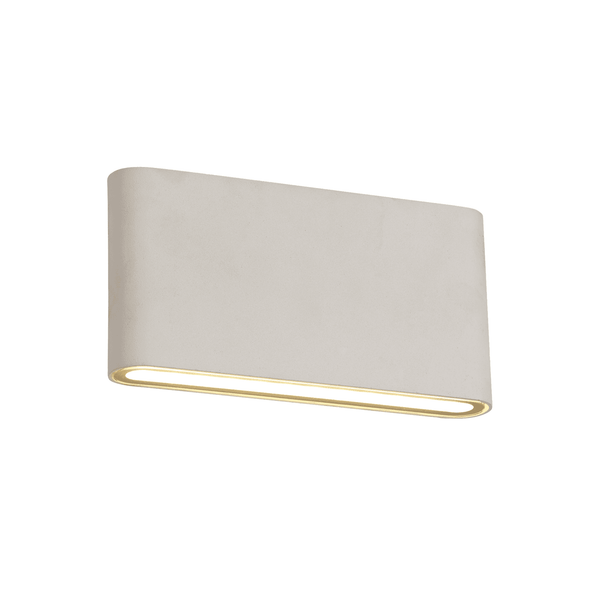 Contour Up and Down Large LED Wall Light in Sand White