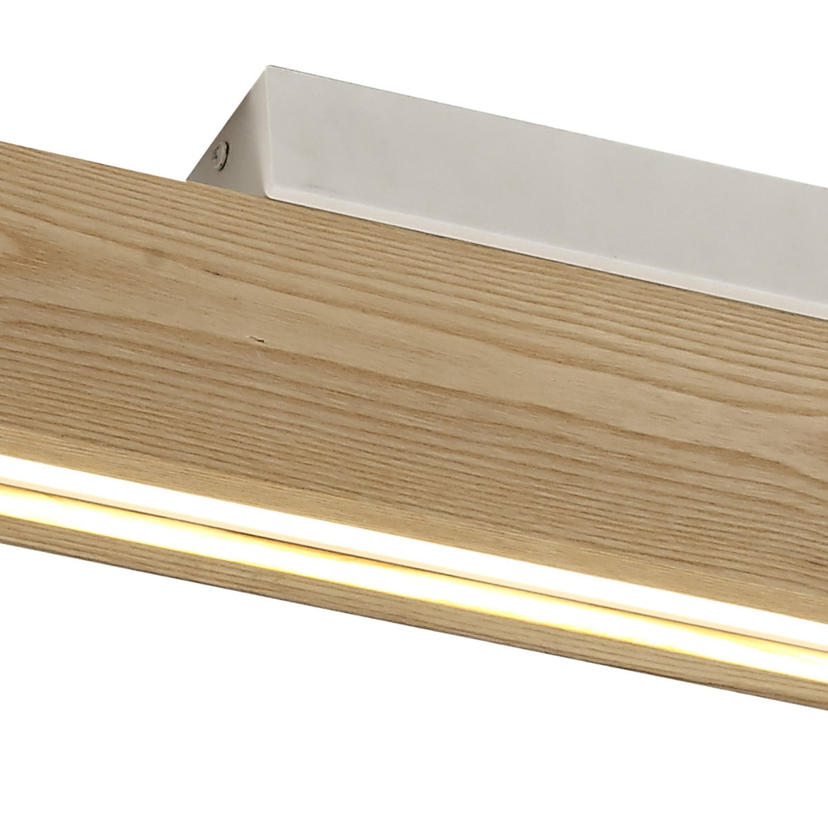 Rushford 2 x 18W LED Ceiling Light in Medium Oak Finish