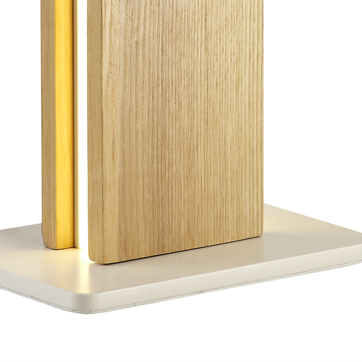 Rushford 2 x 6W LED Table Lamp in Medium Oak