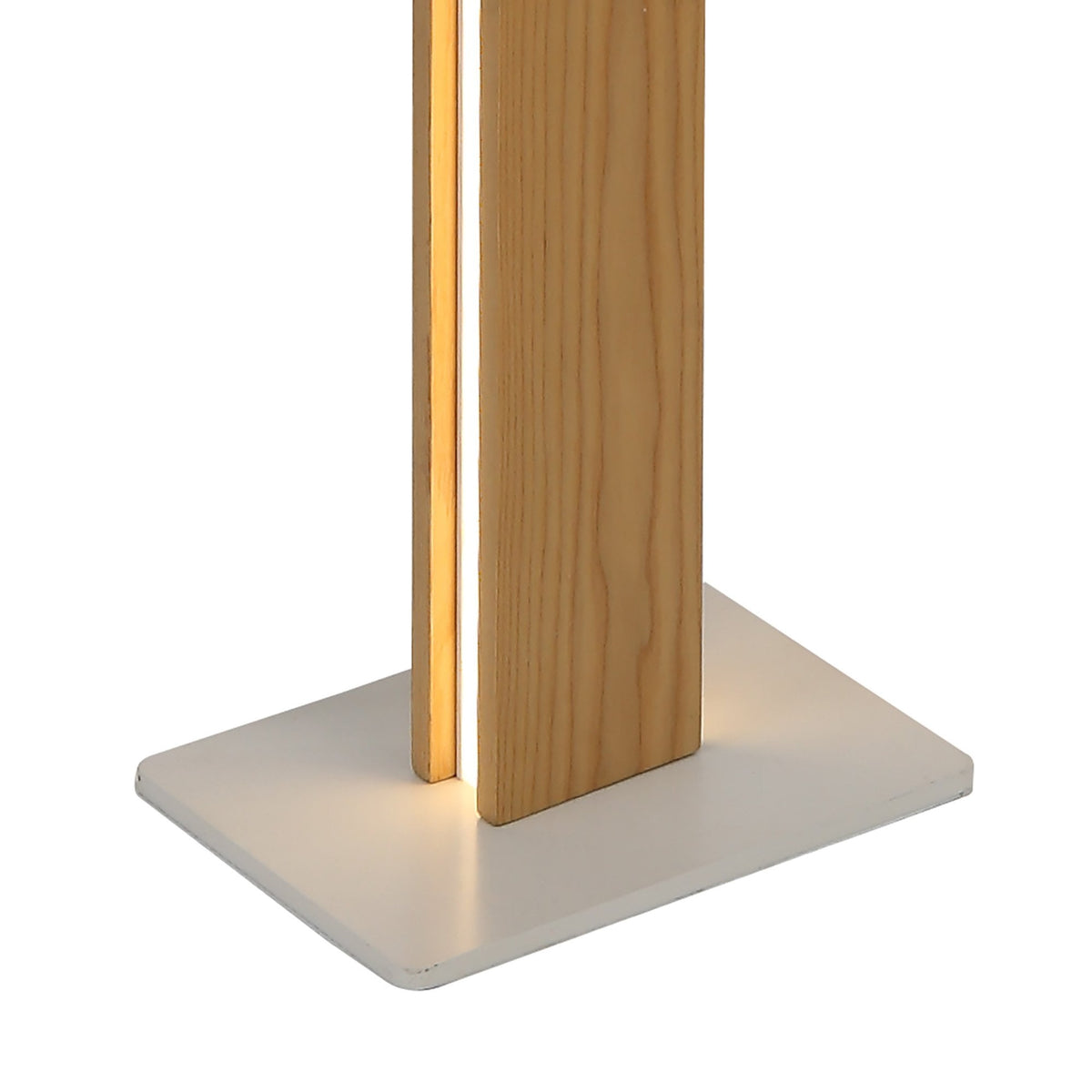 Rushford 2 x 18W LED Floor Lamp in Medium Oak Finish