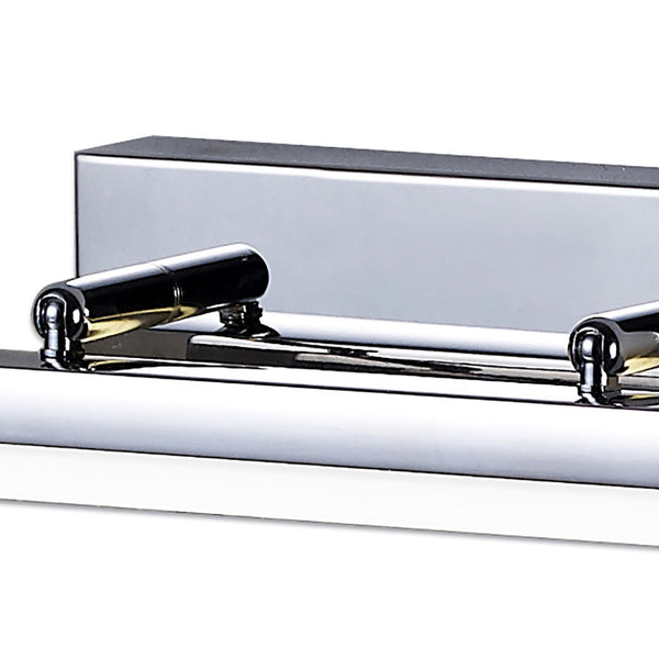 Harpford IP44 Large Adjustable LED Wall Light in Polished Chrome