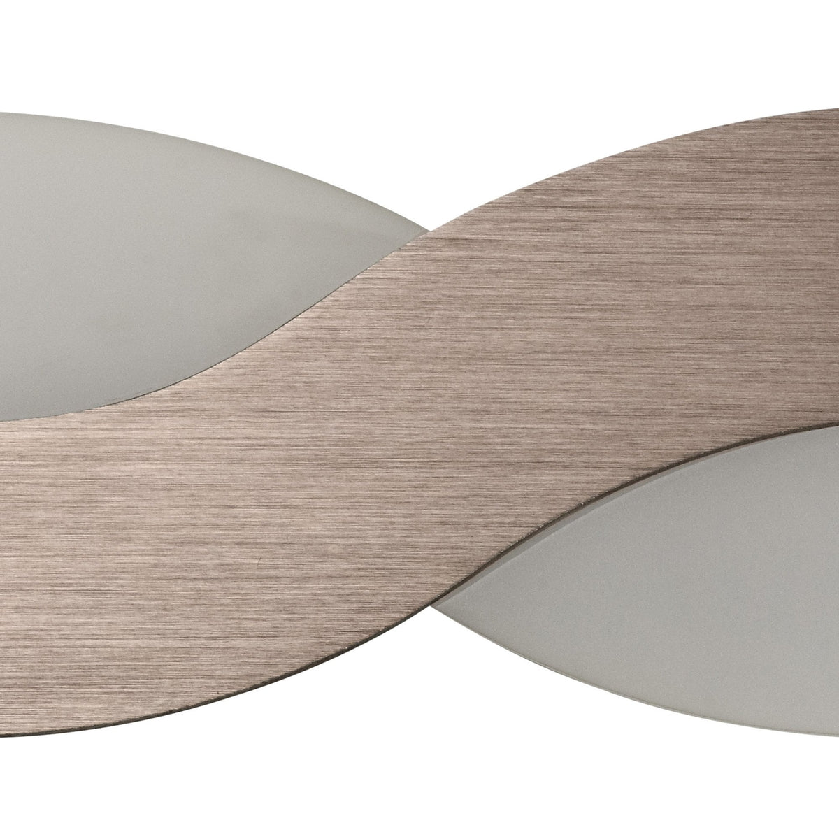 Instow 8W LED Wall Light in Brushed Brown with Frosted Glass