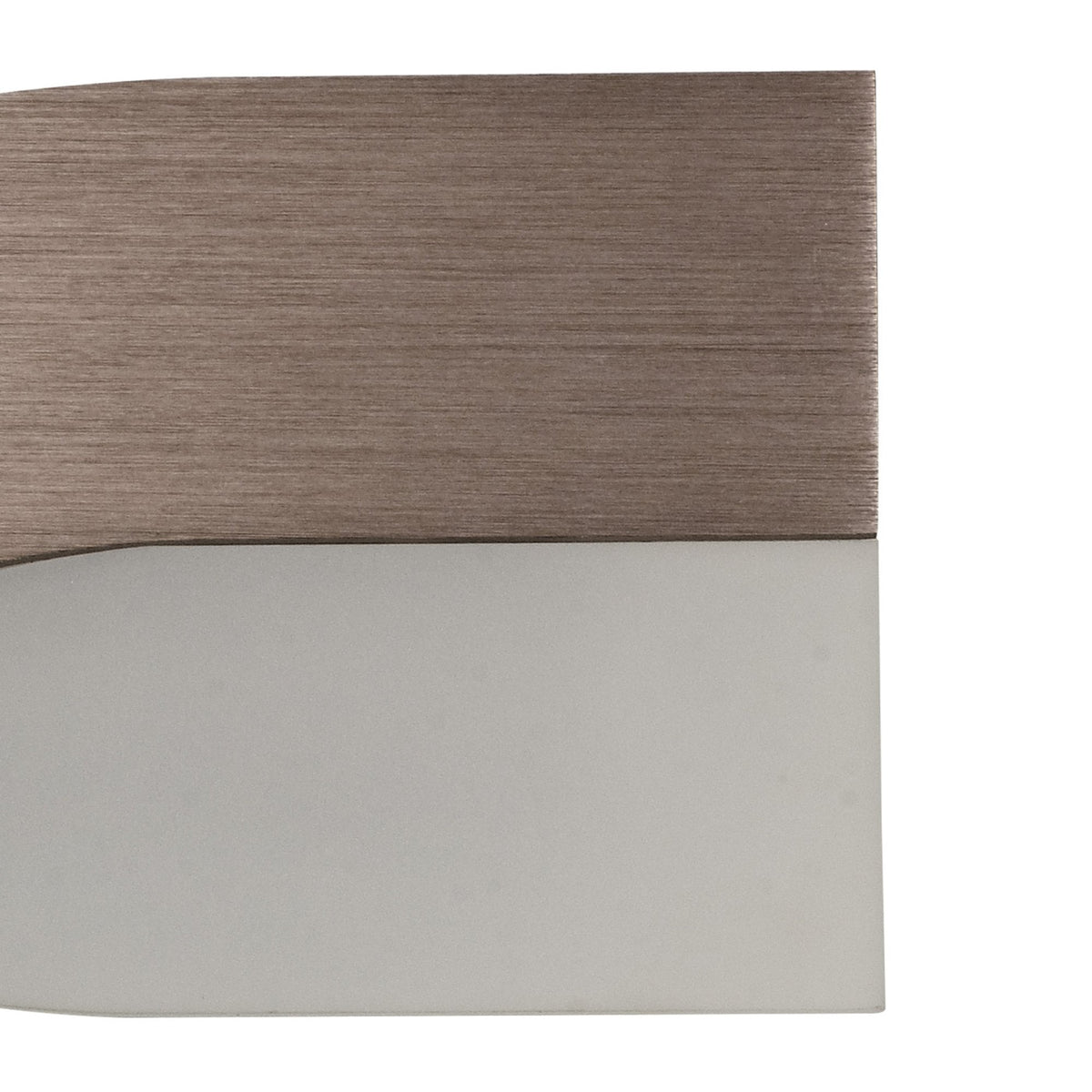 Instow 8W LED Wall Light in Brushed Brown with Frosted Glass