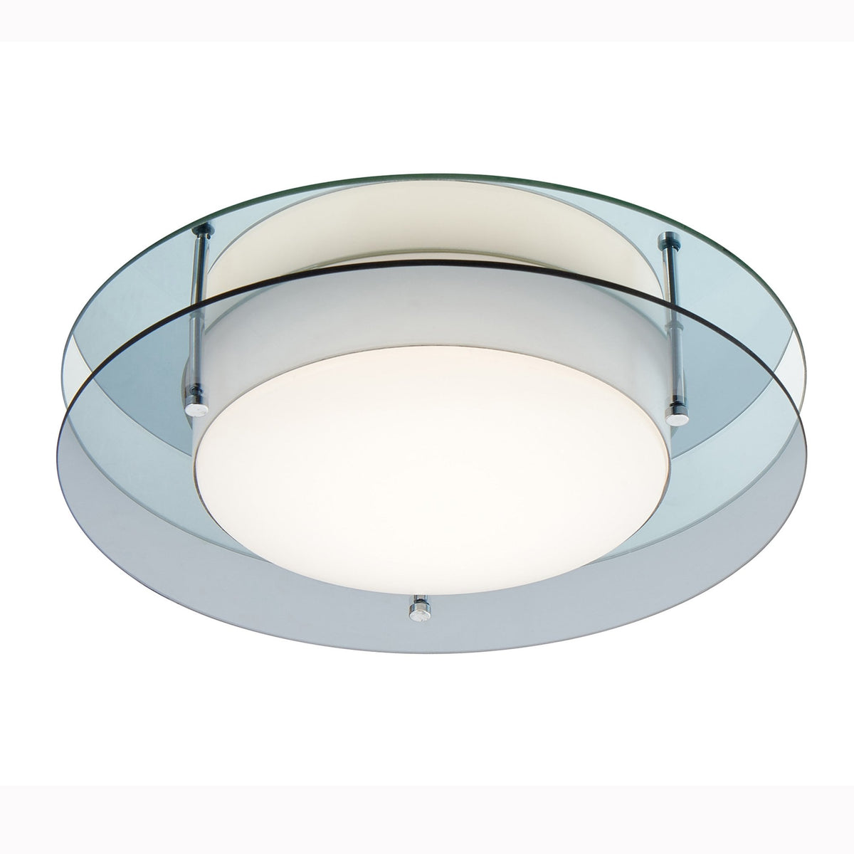 Kellaton IP44 LED Ceiling Light with Smoked Ring