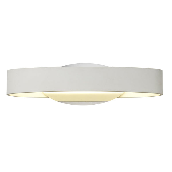 Lapford 6W LED Wall Light in White and Polished Chrome
