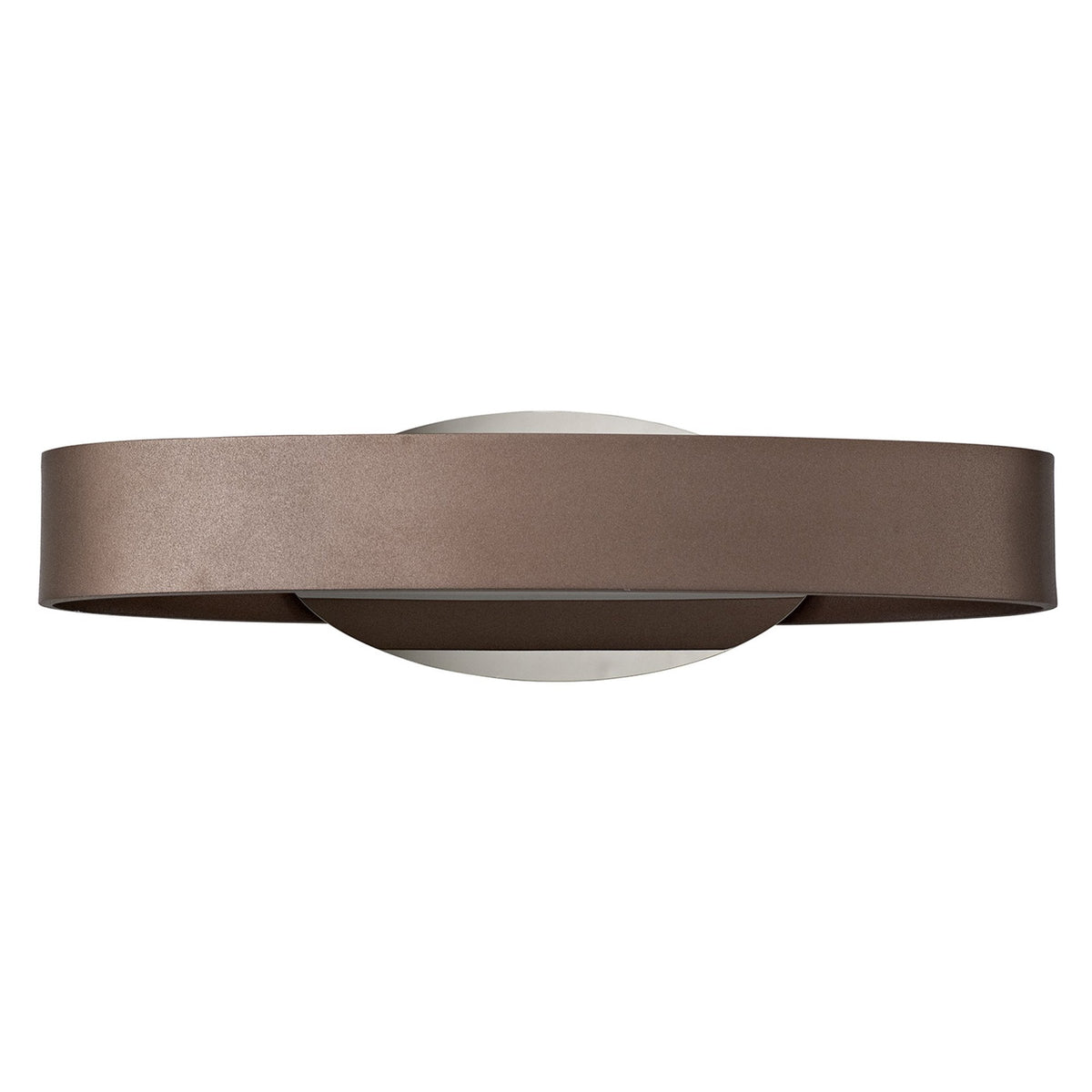 Lapford 6W LED Wall Light in Satin Brown in Polished Chrome