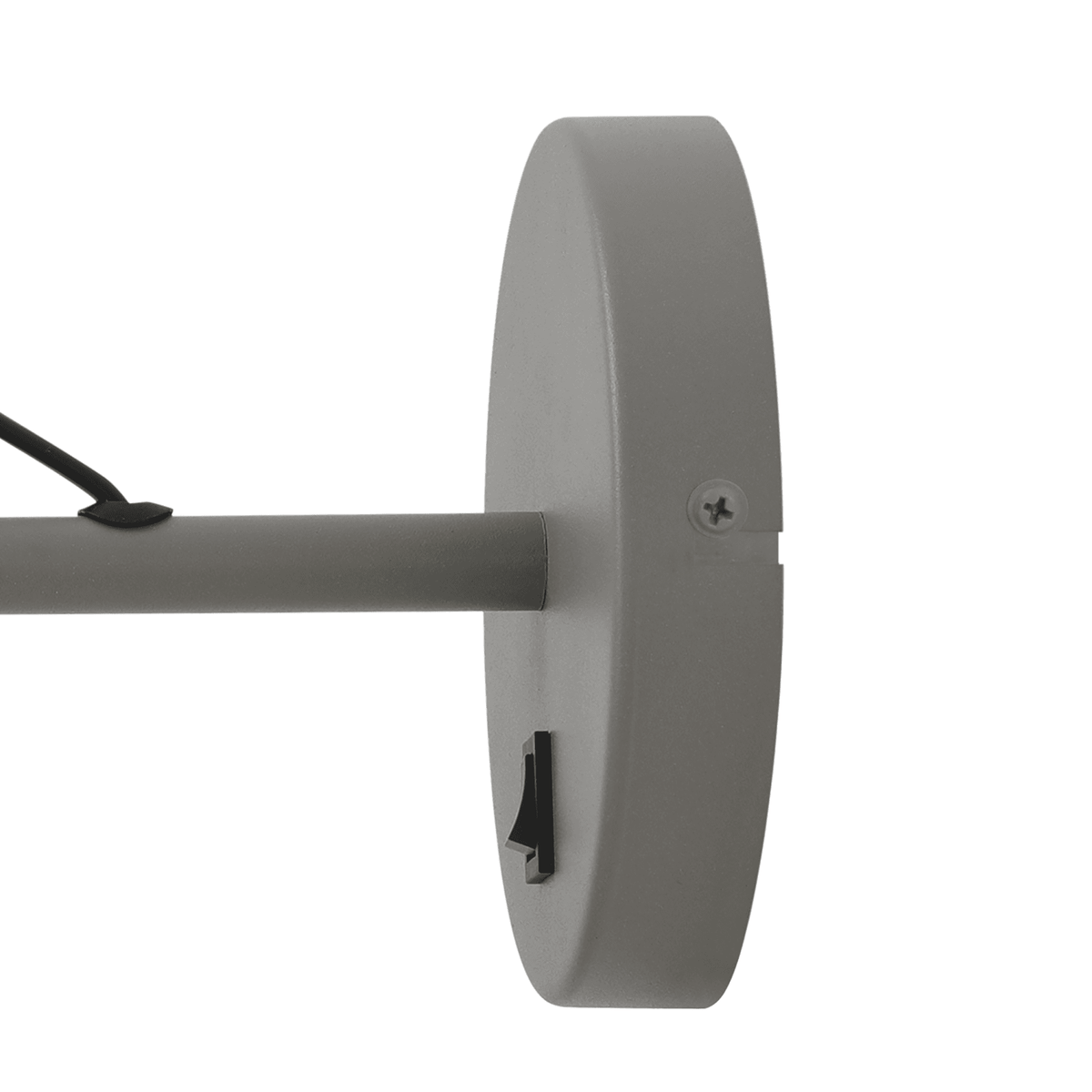 Modbury Switched Adjustable Wall Light in Textured Grey & Copper