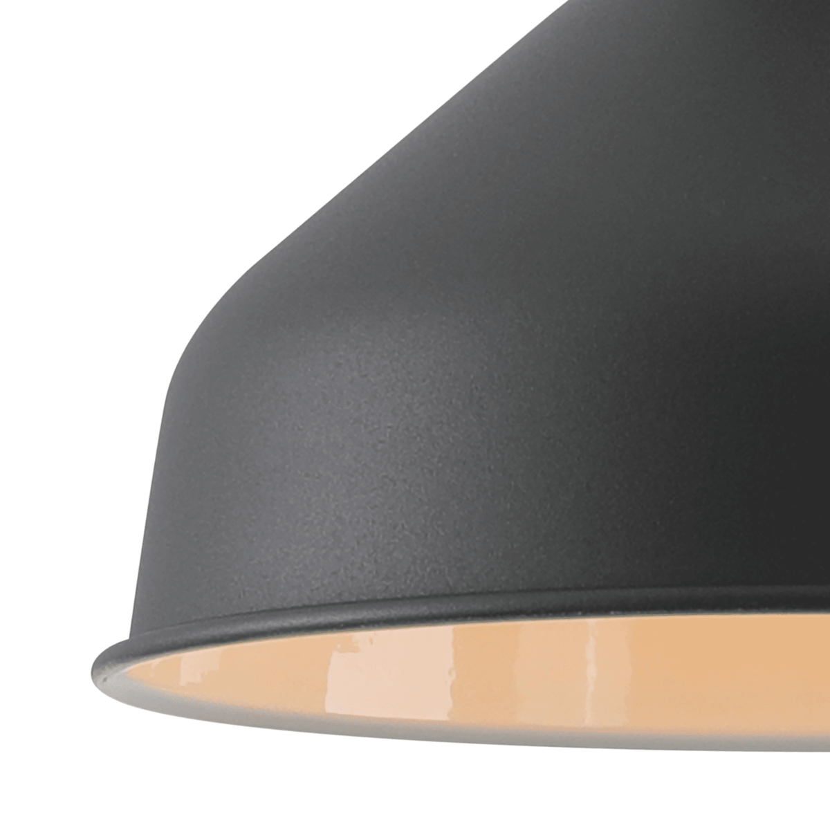 Modbury 190mm Pendant Light in Textured Graphite and Copper