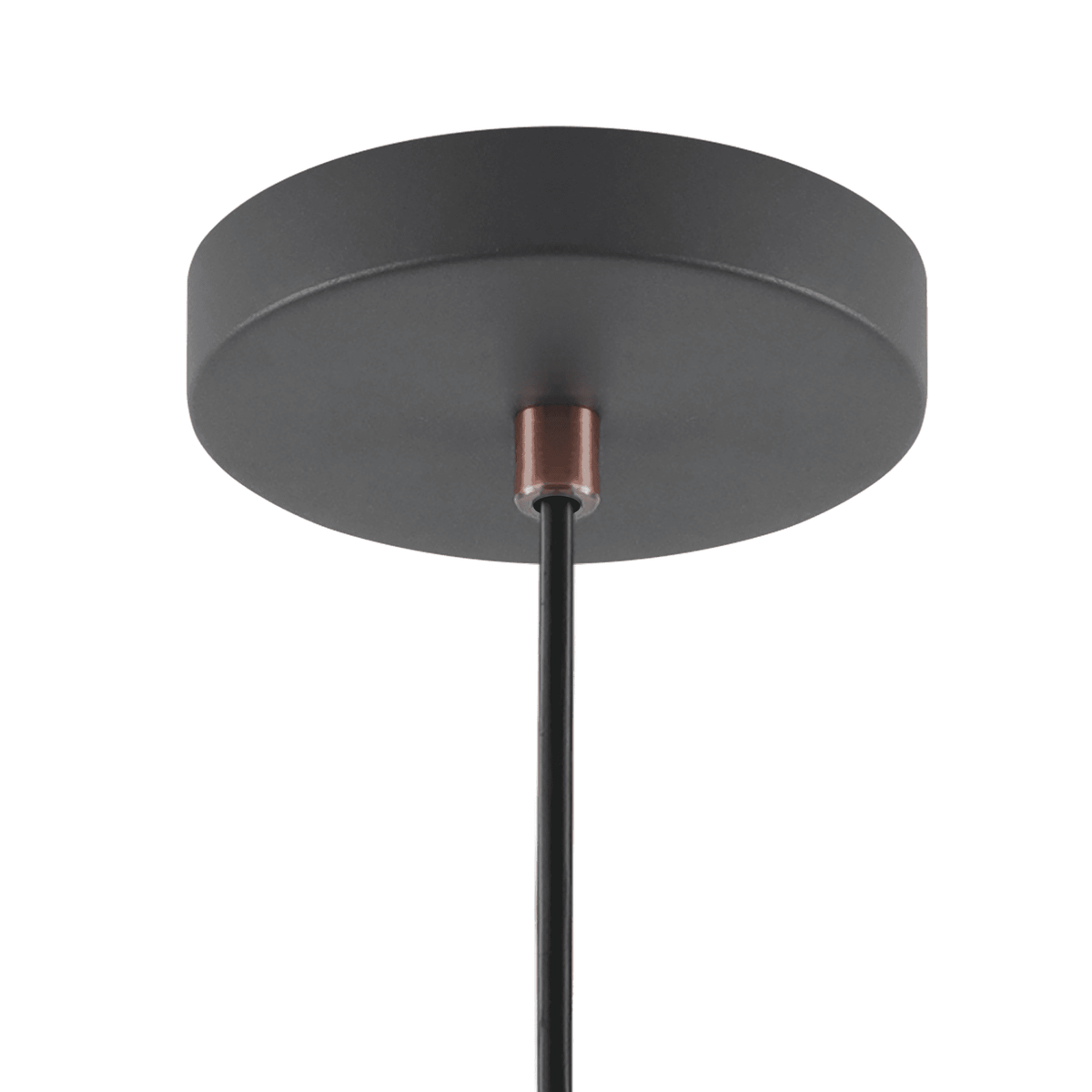Modbury 190mm Pendant Light in Textured Graphite and Copper