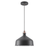 Modbury 300mm Pendant Light in Textured Graphite and Copper