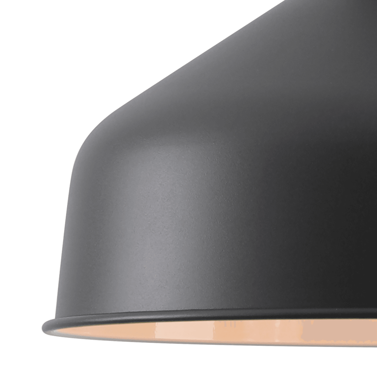 Modbury 300mm Pendant Light in Textured Graphite and Copper