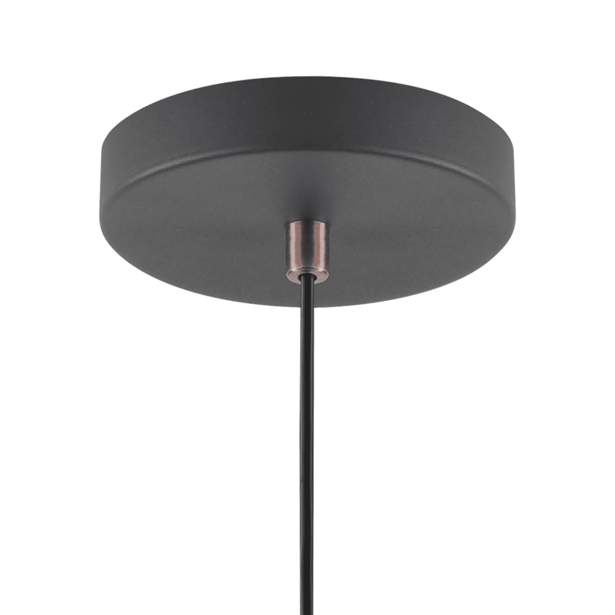 Modbury 300mm Pendant Light in Textured Graphite and Copper