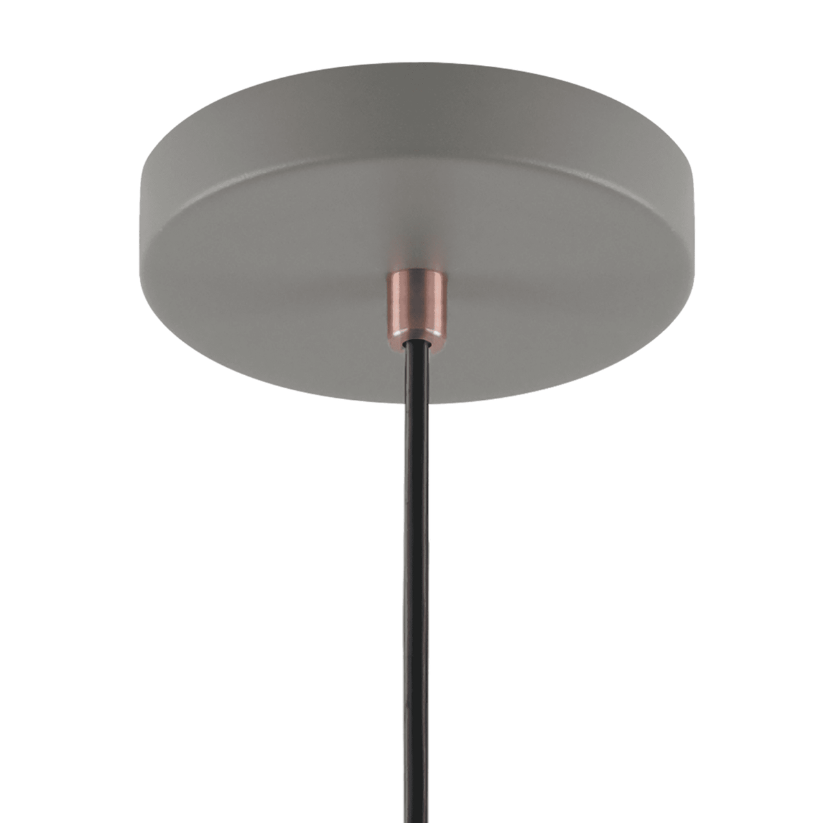 Modbury 300mm Pendant Light in Textured Grey and Copper