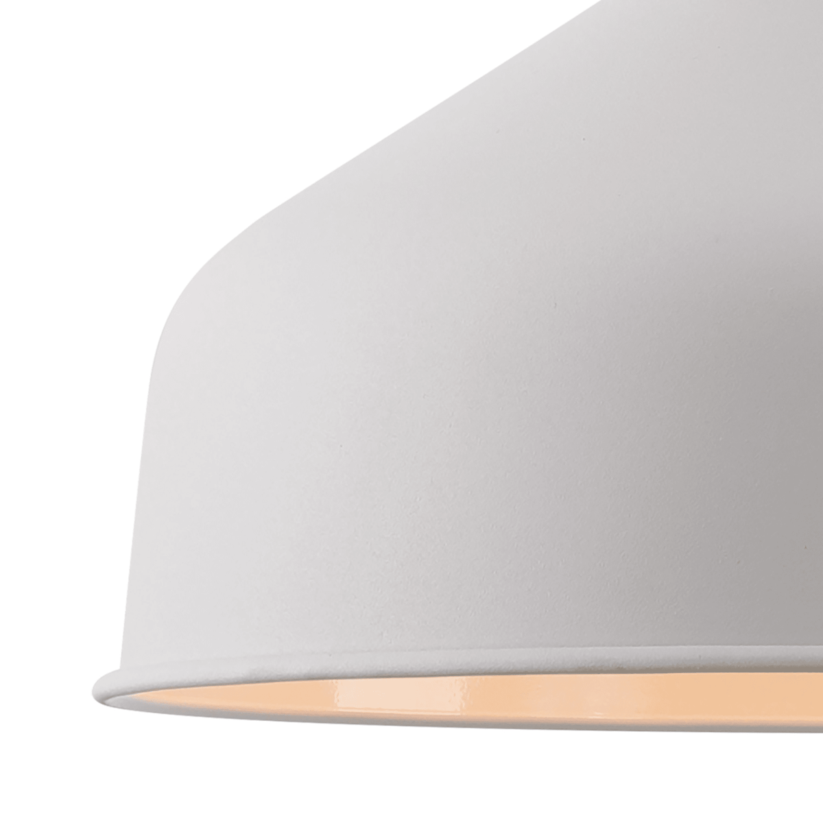 Modbury 300mm Pendant Light in Textured White and Satin Nickel