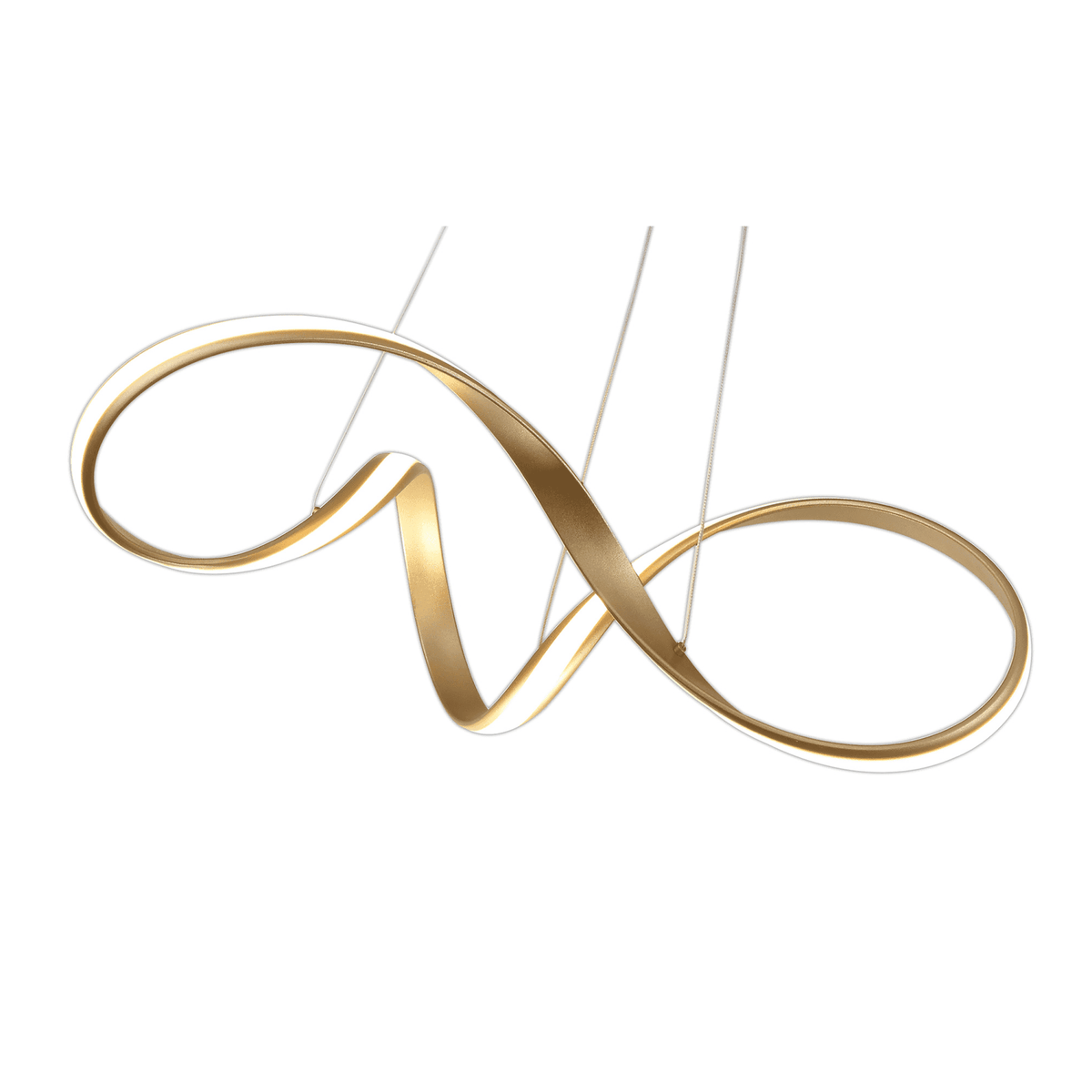 Beaford Medium 39W LED Pendant in Sand Gold