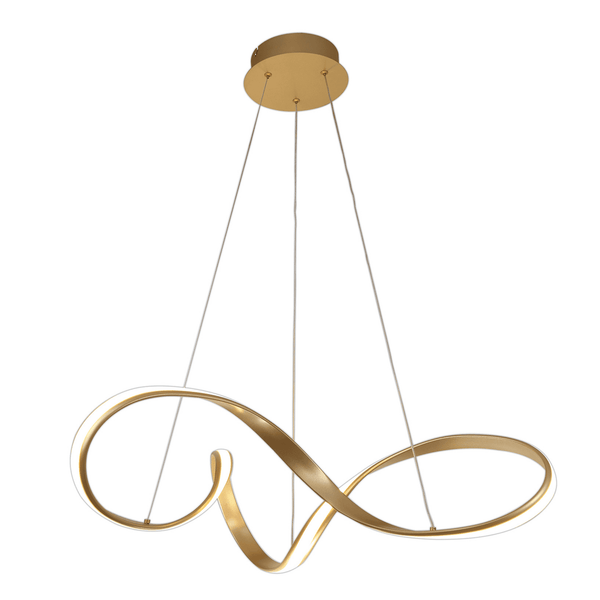 Beaford Large 42W LED Pendant in Sand Gold