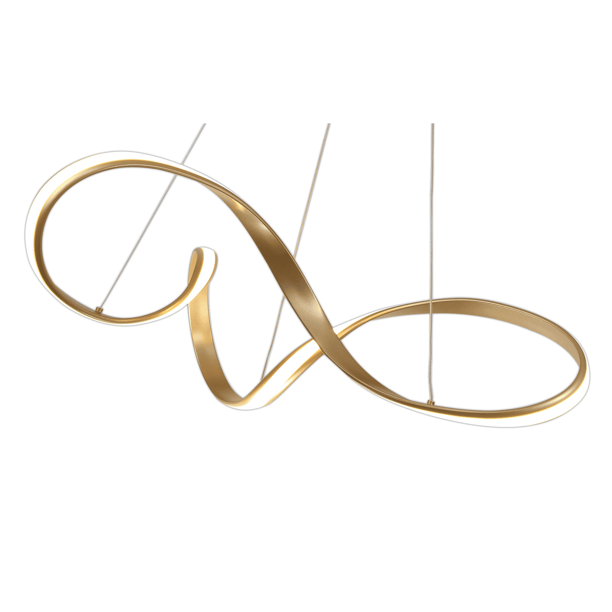 Beaford Large 42W LED Pendant in Sand Gold