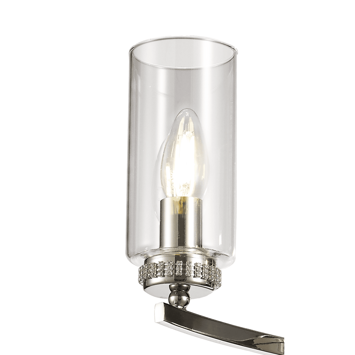 Dunstone 3 Arm Pendant or Semi Flush in Polished Nickel
