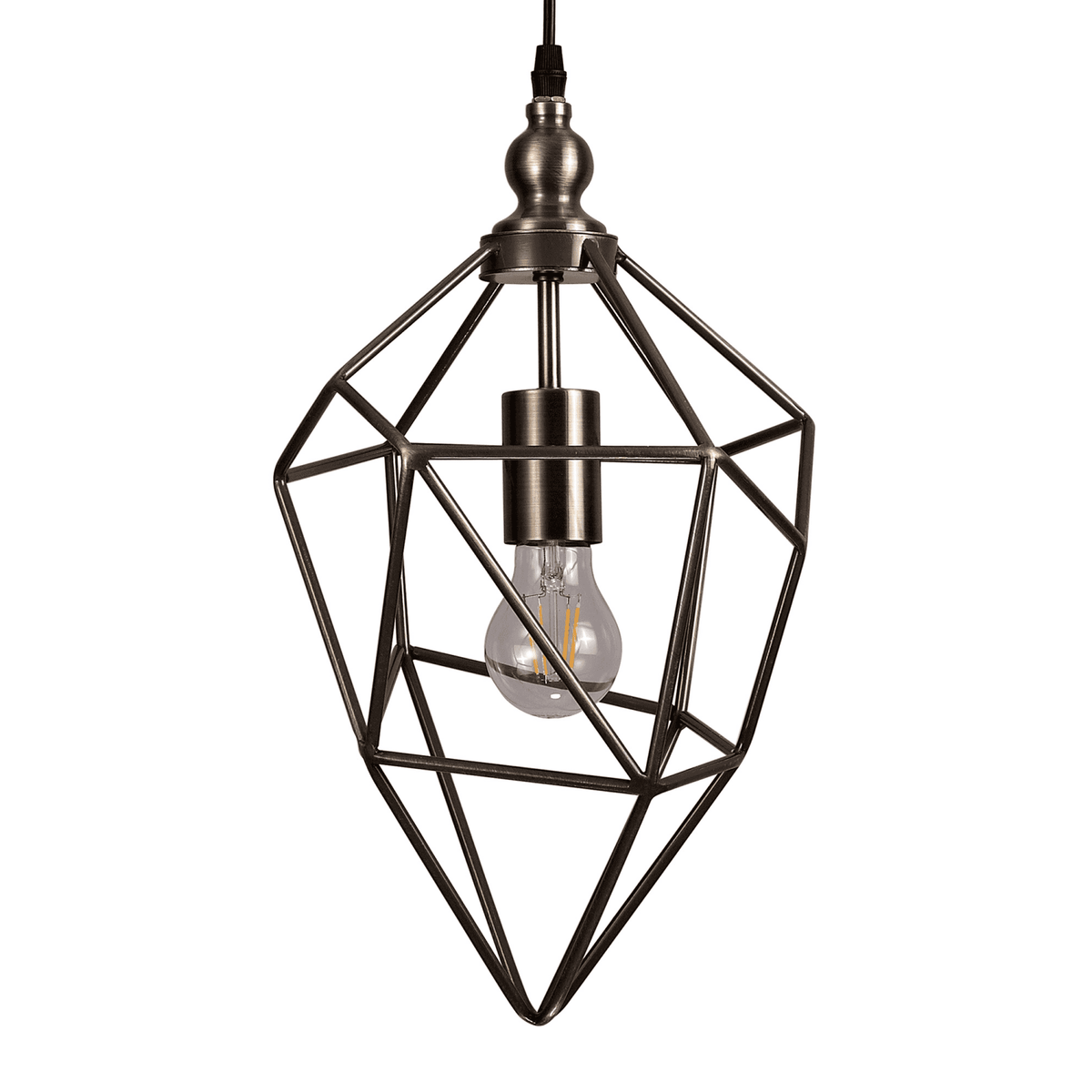 Dunterton Medium E27 Pendant in Antique Brass