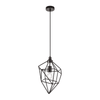 Dunterton Medium E27 Pendant in Black Nickel