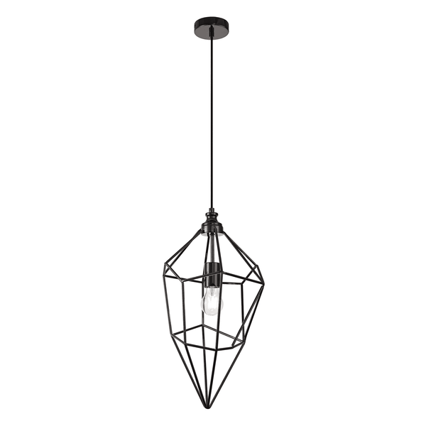 Dunterton Large E27 Pendant Black Nickel